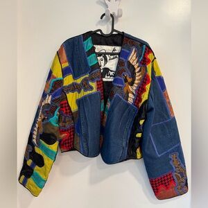 La Coleccion by Judith Robert’s Colorful Embroidered Women's Jacket